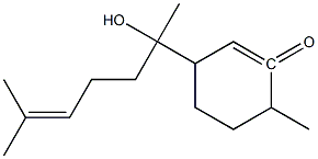 6-(1,5-DIMETHYL-1-HYDROXY-HEX-4-ENYL)-3-METHYLCYCLOHEXEN-2-ONE Struktur