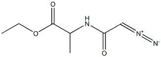 N-DIAZOACETYL-D,L-ALANINEETHYLESTER Struktur