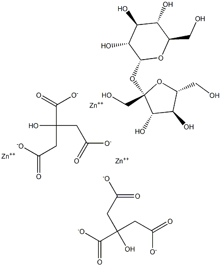 ZINC-SUCROSECITRATE Struktur