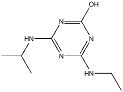 2-HYDROXY-4-(ETHYLAMINO)-6-(ISOPROPYLAMINO)-S-TRIAZINE Struktur