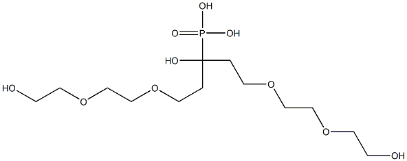 BIS(TRIETHYLENEGLYCOL)HYDROXYMETHYLPHOSPHONATE Struktur