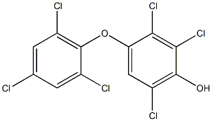 2,3,6-TRICHLORO-4-(2,4,6-TRICHLOROPHENOXY)PHENOL Struktur