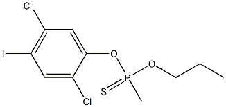 O-(2,5-DICHLORO-4-IODOPHENYL)O-PROPYLMETHYLPHOSPHONOTHIONATE Struktur