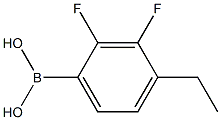 2,3-Difluoro-4-ethylphenylboronicacid Struktur