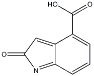 2-Oxo-2H-indole-4-carboxylicacid Struktur