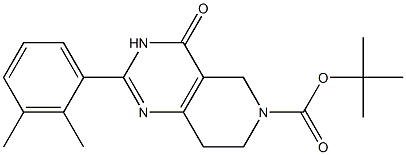 2-(2,3-Dimethyl-phenyl)-4-oxo-3,5,7,8-tetrahydro-4H-pyrido[4,3-d]pyrimidine-6-carboxylic acid tert-butyl ester Struktur