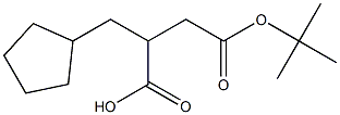 2-Cyclopentylmethyl-succinic acid 4-tert-butyl ester Struktur