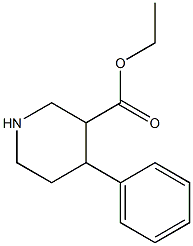 4-Phenyl-piperidine-3-carboxylic acid ethyl ester Struktur