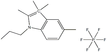 N-Propyl-2,3,3,5-tetramethyl-indole hexafluorophosphate Struktur