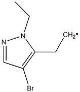 (4-Bromo-2-ethyl-2H-pyrazol-3-ylmethyl)-methyl- Struktur