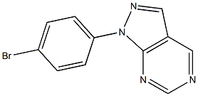 1-(4-Bromophenyl)-1H-pyrazolo[3,4-d]pyrimidin Struktur