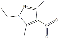 1-Ethyl-3,5-dimethyl-1H-pyrazole-4-sulfonyl Struktur