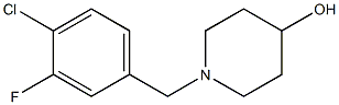 1-(4-chloro-3-fluorobenzyl)piperidin-4-ol Struktur