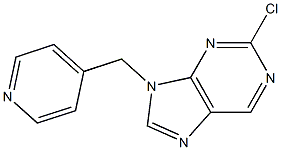 2-chloro-9-(pyridin-4-ylmethyl)-9H-purine Struktur