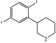 3-(2,5-difluorophenyl)piperidine Struktur