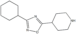 4-(3-cyclohexyl-1,2,4-oxadiazol-5-yl)piperidine Struktur