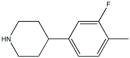 4-(3-fluoro-4-methylphenyl)piperidine Struktur