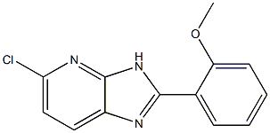 5-chloro-2-(2-methoxyphenyl)-3H-imidazo[4,5-b]pyridine Struktur