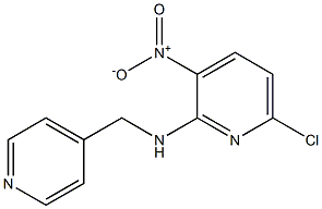 6-chloro-3-nitro-N-(pyridin-4-ylmethyl)pyridin-2-amine Struktur