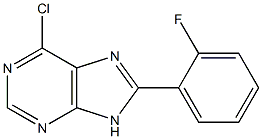 6-chloro-8-(2-fluorophenyl)-9H-purine Struktur