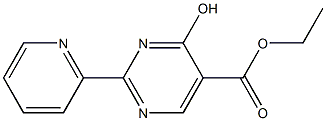 ethyl 4-hydroxy-2-pyridin-2-ylpyrimidine-5-carboxylate Struktur