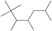 2,2,3,4,6-pentamethylheptane Struktur