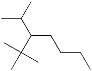 2,2-dimethyl-3-isopropylheptane Struktur