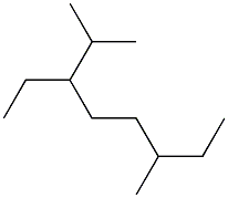 2,6-dimethyl-3-ethyloctane Struktur