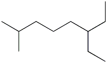 2-methyl-6-ethyloctane Struktur