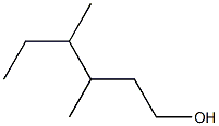 3,4-dimethyl-1-hexanol Struktur