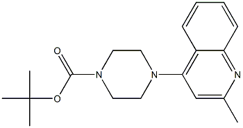 4-(4-BOC-PIPERAZIN-1-YL)-2-METHYLQUINOLINE Struktur