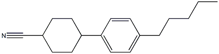 4-(4-PENTYLPHENYL)CYCLOHEXANECARBONITRIL Struktur