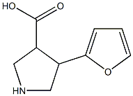 4-(2-FURANYL)-PYRROLIDINE-3-CARBOXYLIC ACID Struktur