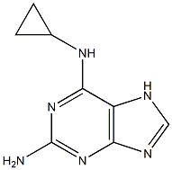 N6-CYCLOPROPYL-7H-PURINE-2,6-DIAMINE Struktur