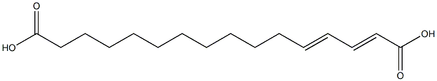 hexadecadienedioic acid Struktur