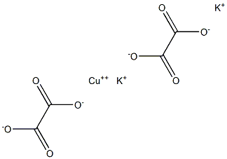 potassium copper(II) oxalate Struktur