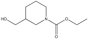 N-ethoxycarbonyl-3-piperidinemethanol Struktur