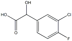 3-CHLORO-4-FLUOROMANDELIC ACID Struktur