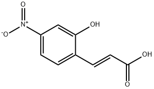 2-HYDROXY-4-NITROCINNAMIC ACID Struktur