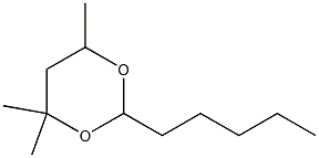 2-Pentyl-4,4,6-trimethyl-1,3-dioxane Struktur