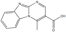 4-METHYLPYRIMIDO[1,2-A]BENZIMIDAZOLE-3-CARBOXYLIC ACID Struktur