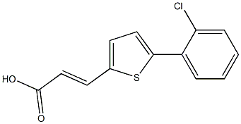 3-[5-(2-CHLOROPHENYL)THIEN-2-YL]ACRYLIC ACID Struktur