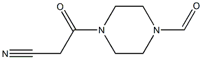 3-(4-FORMYLPIPERAZIN-1-YL)-3-OXOPROPANENITRILE Struktur