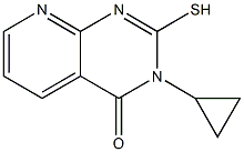 3-CYCLOPROPYL-2-MERCAPTOPYRIDO[2,3-D]PYRIMIDIN-4(3H)-ONE Struktur