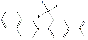 2-[4-NITRO-2-(TRIFLUOROMETHYL)PHENYL]-1,2,3,4-TETRAHYDROISOQUINOLINE, 95+% Struktur