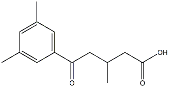 5-(3,5-DIMETHYLPHENYL)-3-METHYL-5-OXOVALERIC ACID 95% Struktur