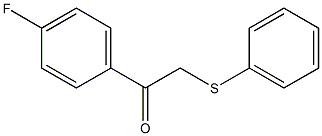 1-(4-FLUOROPHENYL)-2-(PHENYLTHIO)ETHANONE Struktur