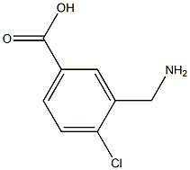 3-AMINO METHYL -4-CHLOROBENZOIC ACID Struktur