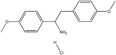 1,2-BIS-(4-METHOXY-PHENYL)-ETHYLAMINEHYDROCHLORIDE Struktur