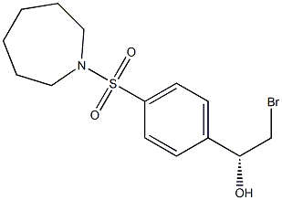 (1R)-1-[4-(AZEPAN-1-YLSULFONYL)PHENYL]-2-BROMOETHANOL Struktur